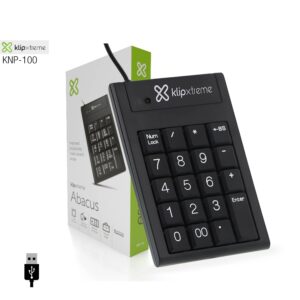 Teclado Klipx KNP-100 Numerico Abacus / 19teclas / Essencial / Usb 2.0