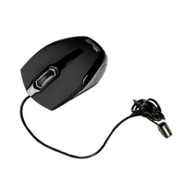 Mouse Klipx KMO-120BK Galet / Optico/ Ambidextro/ Resoluciones De 1000dpi/ Cableado Interfaz Usb/ Rueda De Desplazamiento Iluminada/  Negro