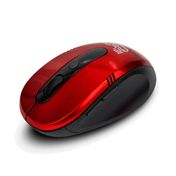 Mouse Klipx Wireless KMW-330RD 1600dpi 2.4ghz Vector Red 6botones