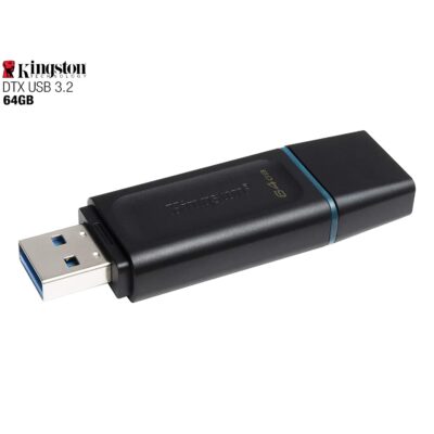 Pen Drive Kingston 64GB USB 3.2 DTX/64GB Datatraveler Exodia Black-cyan