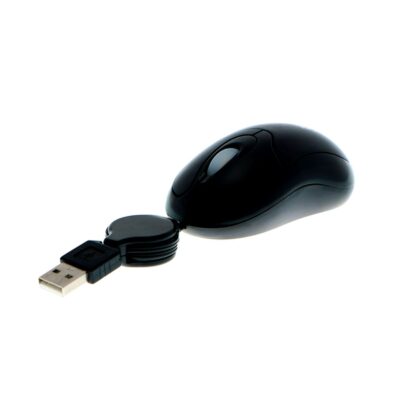 Mouse Xtech XTM150 Optico/ Retractil/ Cable Usb/ 800dpi/  Negro