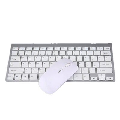 Teclado Mouse Anera Keyboard Ae-kbmr01 Wireless Blanco