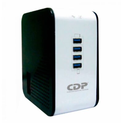 Regulador De Voltaje CDP R2CU-AVR1008 Usb 1000VA 400W E/s120v/8 Salidas